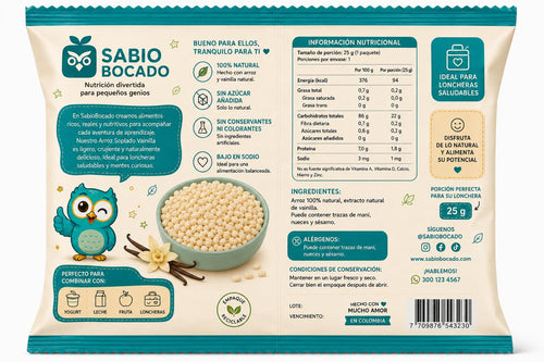 Cereal de Arroz Soplado Vainilla – SabioBocado